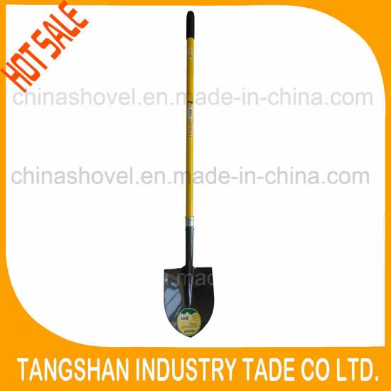 뜨거운 판매 긴 유리 섬유 손잡이 강철 삽 스페이드 농장 도구 손 도구 정원 도구