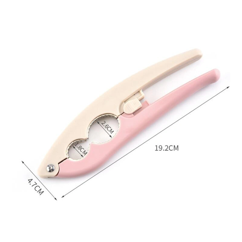 Portable All Nutcracker Clip Tool, Quick Easy Nutcracker Walnut Almond Pecan Plastic Nuts Clamp Plier Sheller Tool with Safety Lock Design Wbb15630