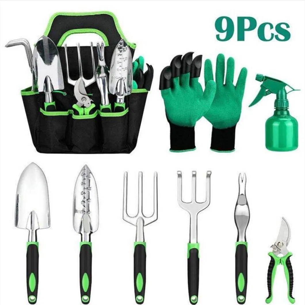 Garden Tools with Safety Work Gloves, Gardening Gifts Set